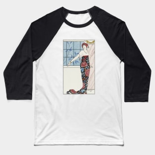 Costumes Parisiens Grande Fashion Illustration by George Barbier Baseball T-Shirt